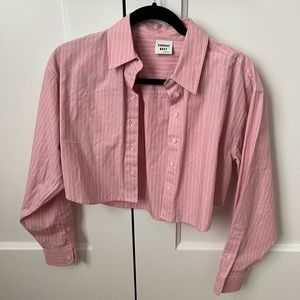 Aritzia cropped dress-shirt